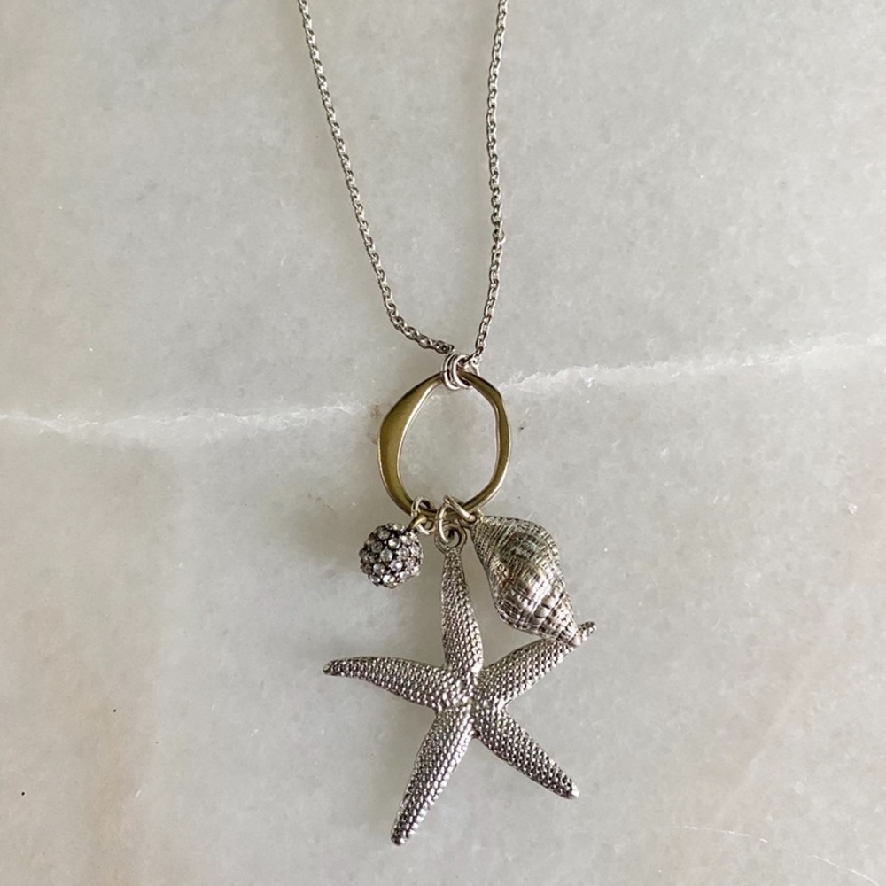 Seashell Starfish pendant necklace